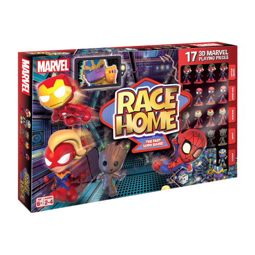 Joc de societate "Marvel - Race Home", pentru 2-4 jucatori cu varsta de peste 6 ani